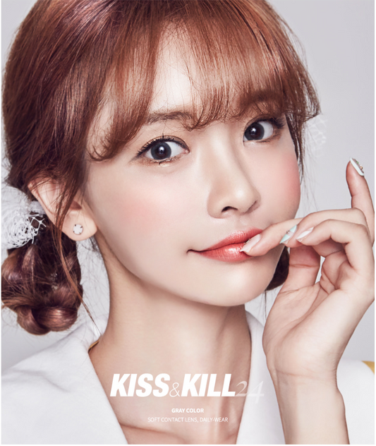 LensMe Kiss & Kill 24 Gray | 1 Month - STLook