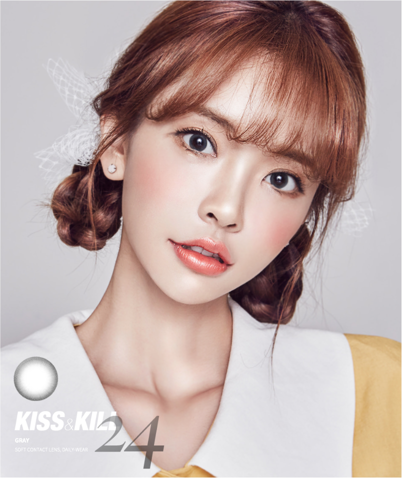 LensMe Kiss & Kill 24 Gray | 1 Month - STLook