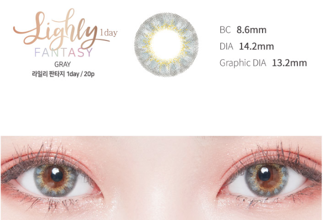 LensTown Lighly Fantasy Gray | Daily 10 Pairs - STLook
