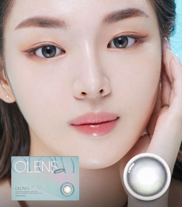 O-Lens Eyelighter Glowy Ash Gray | 1 Month