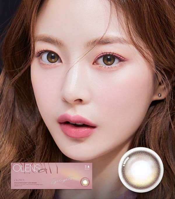 O-Lens Eyelighter Glowy Brown | Daily 5 Pairs