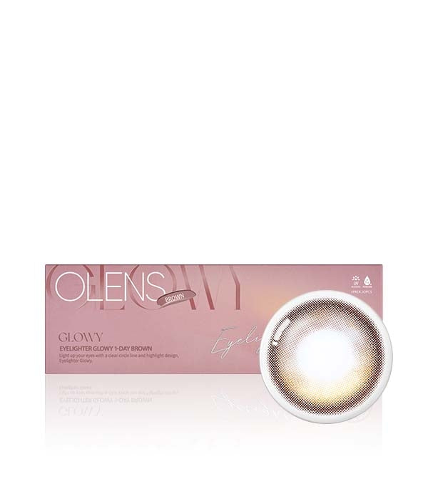 O-Lens Eyelighter Glowy Brown | Daily 5 Pairs