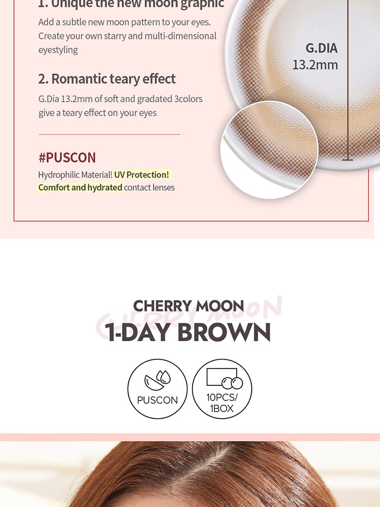 [Ready] O-Lens Cherry Moon Brown | Daily 5 Pairs