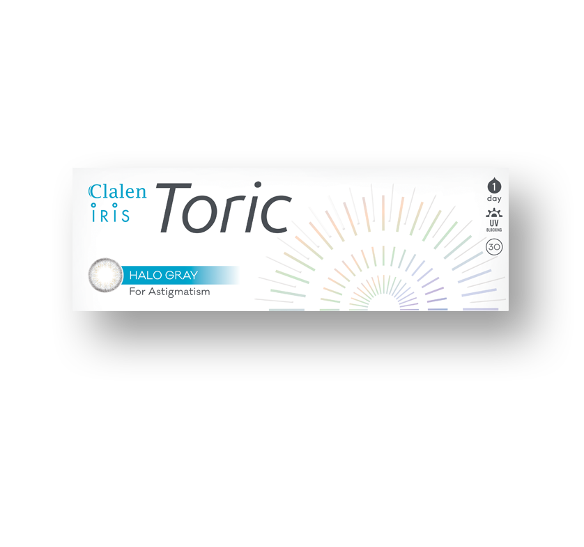 Clalen Iris 1Day Toric Halo  Gray | Astig | Daily 15 Pairs