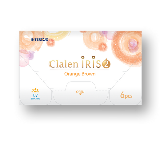 Clalen Iris 2 Orange Brown | 2 Weeks